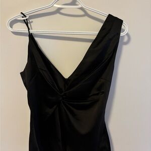Ted Baker NWT asymmetrical black satin top